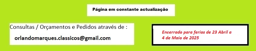 Peças Originais Fiat , Mercedes , Peugeot CLASSICOS